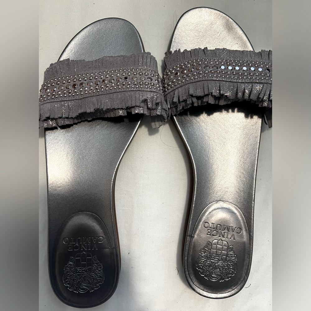 Vince Camuto silver sandals